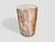 Contemporary Andrianna Shamaris Coral Toned High Quality Petrified Wood Side Table For Sale - Image 3 of 6