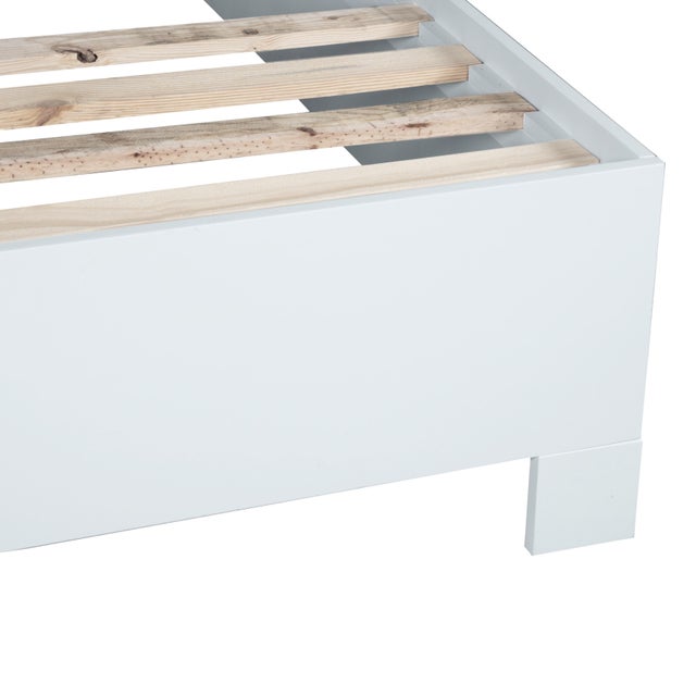 Finn Platform Bed King - Light Blue For Sale - Image 11 of 12