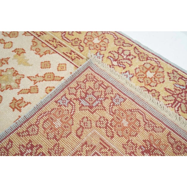 Cream Oushak Rug 4' X 6' For Sale - Image 8 of 10