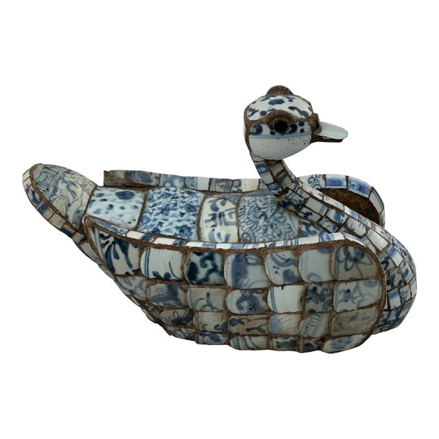 Mid 20th Century Chinese Chardware Duck For Sale