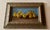 Original oil painting of a grouping of pears by Texas artist, Jill Pavlas. Framed in an antique carved wood frame.
