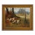Two Pointing Dogs 8x10" Framed Reproduction Print on Canvas, Gold Florentine Frame For Sale