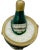Late 20th Century Vintage Champagne Bottle Bucket Box Miniature For Sale - Image 10 of 12