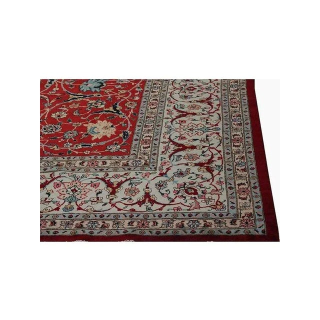 1960s 1960s Old Persian Tabriz Area Rug 11 X 14 For Sale - Image 5 of 12