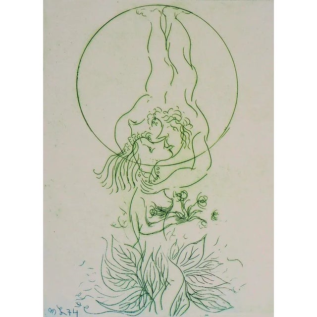 Meyer Lazar, The Sweetest Kiss, 1974, Original Etching For Sale - Image 6 of 6