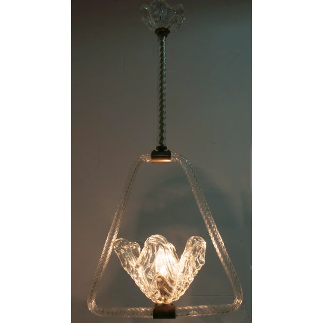 Murano Glass Pendant from Barovier & Toso, 1940s For Sale - Image 6 of 12