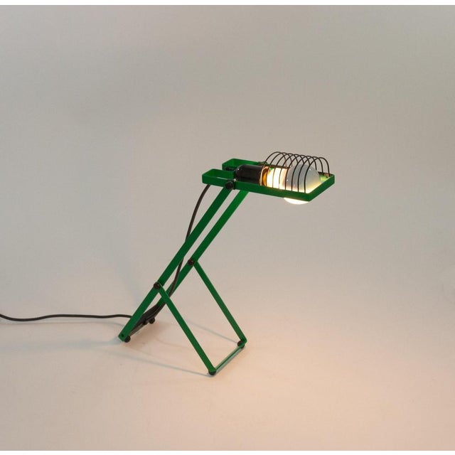 Black Green Sintesi Table Lamps by Ernesto Gismondi for Artemide, 1970s, Set of 2 For Sale - Image 8 of 9