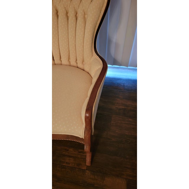 Vintage Victorian Rose Flower Carved Chair For Sale In Atlanta - Image 6 of 9
