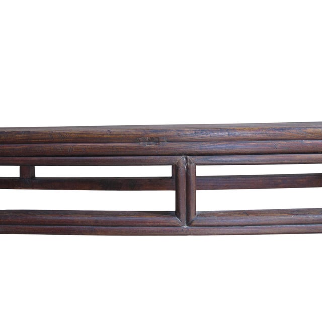 Antique Chinese Elm Console Table, 9.6' Long – Qing Dynasty For Sale - Image 9 of 13