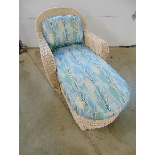 Henry Link Modern Design Wicker Chaise Lounge Chairish