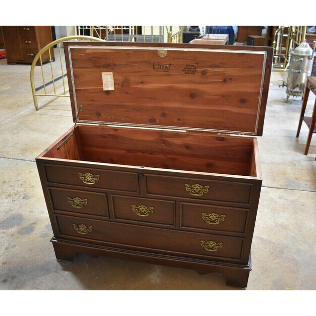 Antique Mahogany Lane Cedar Blanket Chest Chairish