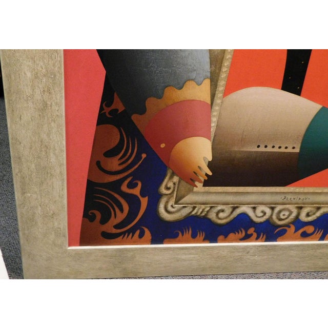 Illustration Anton Arkhipov Portrait Russian Original Painting Artwork Art Important Artist For Sale - Image 3 of 7