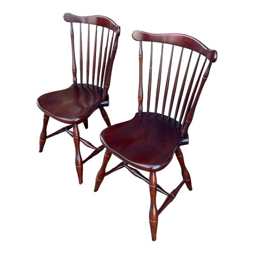 Vintage Frederick Duckloe Traditional Cherry Comb Back Windsor