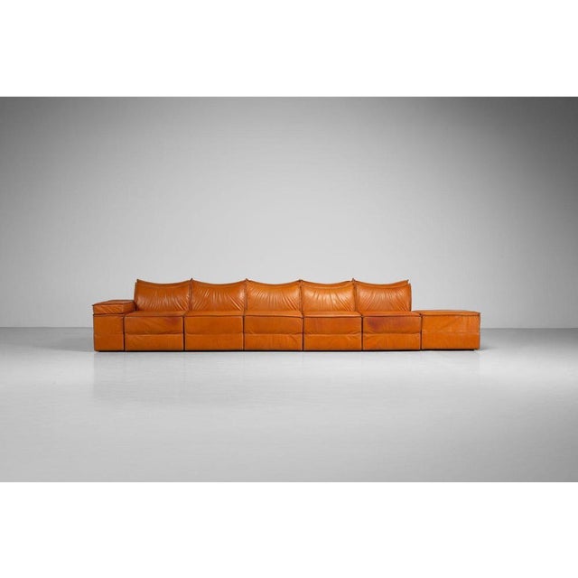 Sofa by Alberto Colombi and Gian Paolo Guzzetti Bonzo, 1975, Set of 7 For Sale - Image 4 of 18