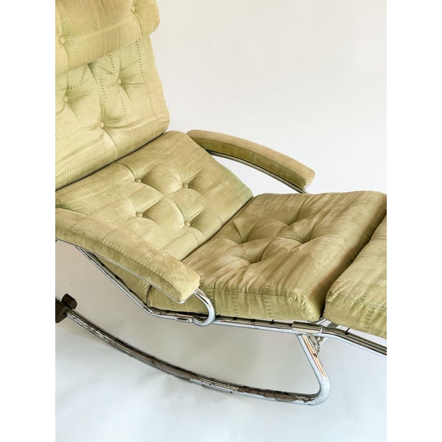 Vintage Recliner with Tubular Steel Frame, 1970s For Sale - Image 6 of 12