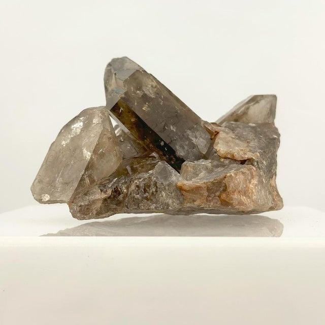 Smoky Quartz Crystal Cluster, Brazil, 1970s For Sale - Image 9 of 10