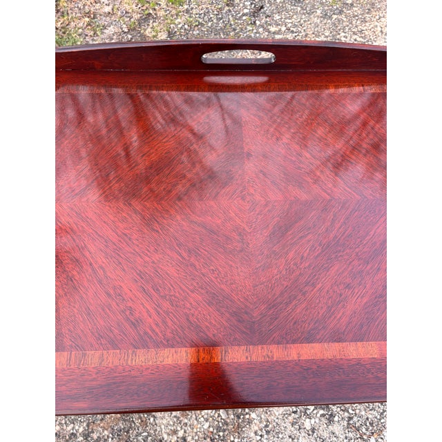 Vintage Lane Altavista Mahogany Chinese Chippendale Writing Desk Table For Sale - Image 10 of 12
