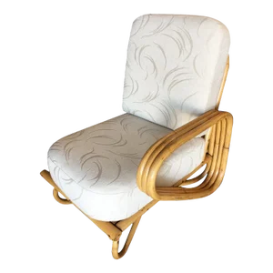 1950s Restored "Triple Triangle" Open Air Pretzel Single Arm Lounge Chair