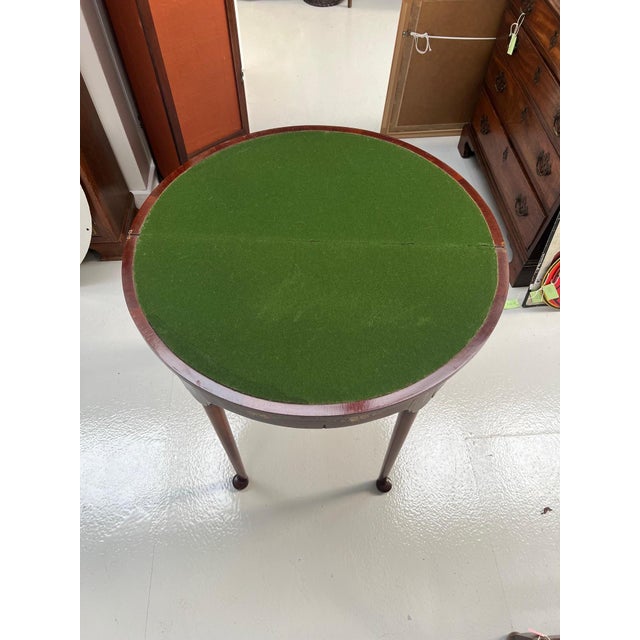 Wood Antique Fold Over Games Table For Sale - Image 7 of 12