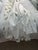 Like new set of 3, 6 individual custom Pepper Home privacy lined curtain panels with pinch pleats in Penelope Moss fabric...