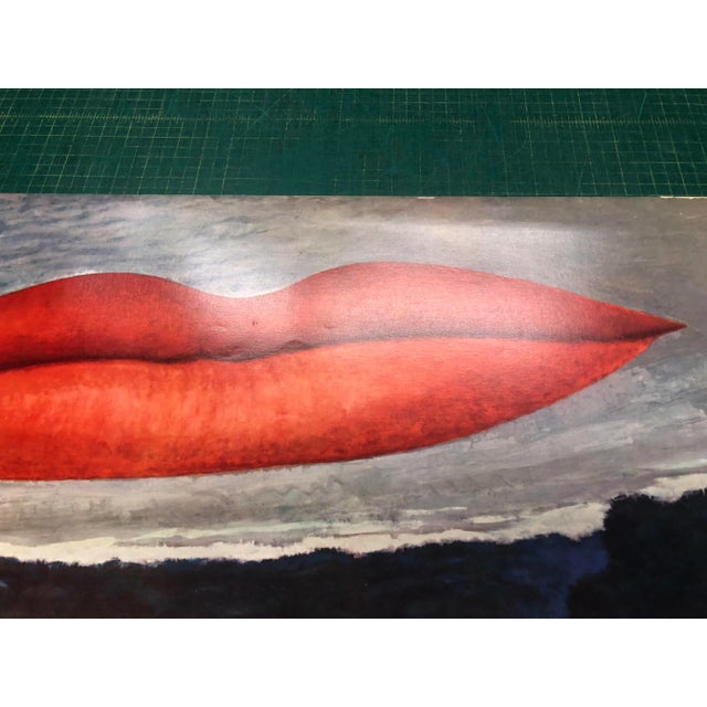 1966 Man Ray 'Lips' Surrealism Red,Gray USA Offset Lithograph For Sale - Image 12 of 12