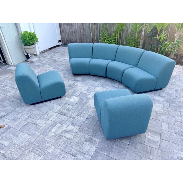 Vecta Group, Italy 1970’s Tappo Modular Sectional Sofa by John Mascheroni for Vecta For Sale - Image 4 of 6