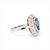 Art Deco Platinum Pompadour Ring - 4ct Unheated Ceylon Sapphire & Diamonds, Size 7.25 For Sale - Image 4 of 7