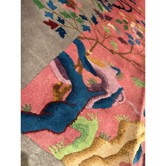 Pasargad DC Antqiue Chinese Art Deco Rug For Sale - Image 4 of 17