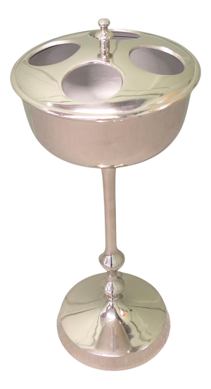 Mid-Century Chrome Floor-Standing Ice Bucket, 1970