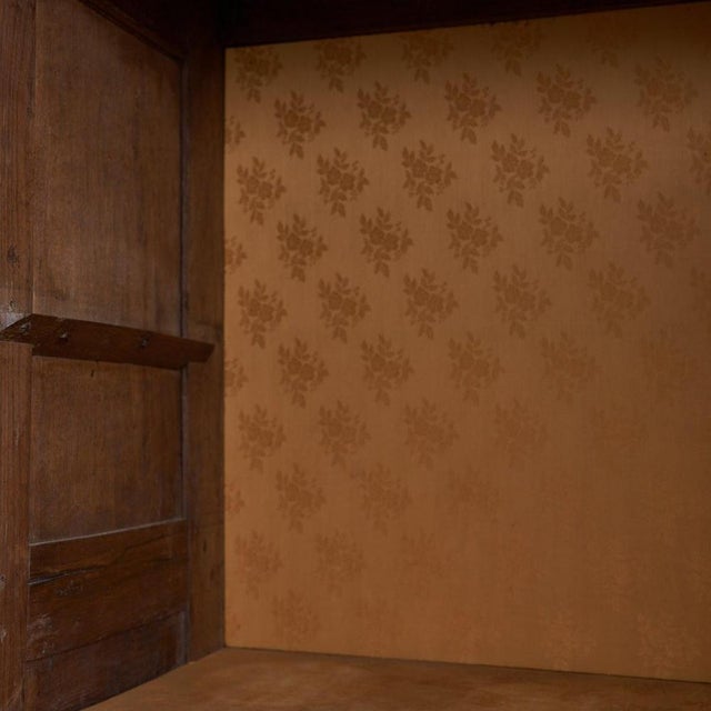 Antique Pantry Cabinet in Walnut Wood For Sale - Image 10 of 18