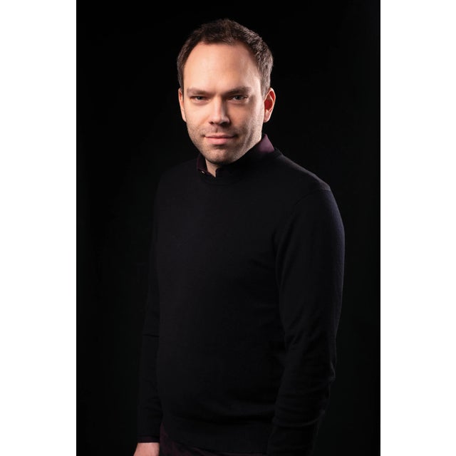 Large Daniel Becker 'Emily 5' Chandelier in Glossy Black for Moss Objects For Sale - Image 11 of 13