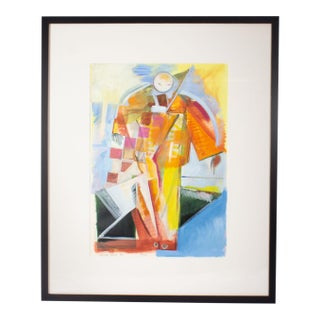 2000 "Turandot, Timur" Abstract Mixed Media Painting by Doris Vlasek-Hails For Sale