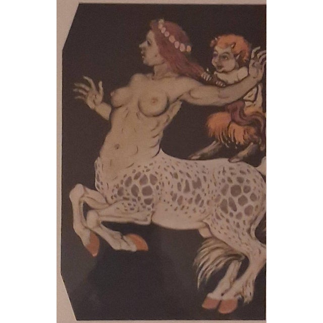 Curated Antique Art Nouveau Framed Lithographs - Complete Gallery Wall Set of 6 (C. 1895–1905) For Sale - Image 9 of 12