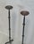 Black Vintage Brutalist Iron Floor Candleholders, Set of 2 For Sale - Image 8 of 10