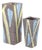 Rectangular Vases with Geometric Decor by Guido Gambone, 1960s, Set of 2 For Sale