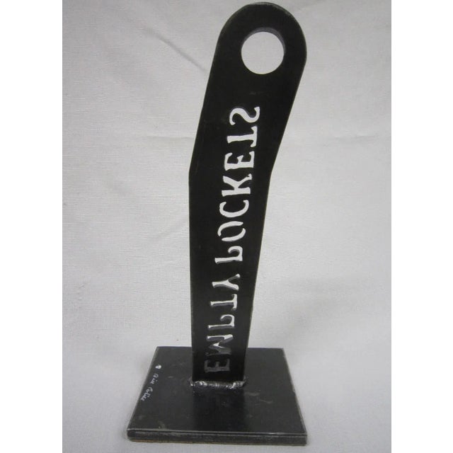 Iron Sculpture, Signed Cahill For Sale - Image 4 of 7