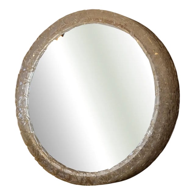 Mid-Century Illuminated Kidney-Shaped Wall Mirror, 1970s For Sale