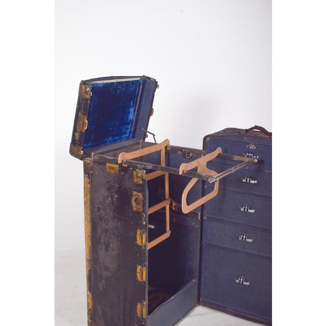 Antique Holdall Covered in Black Leather, 1890s For Sale - Image 14 of 18