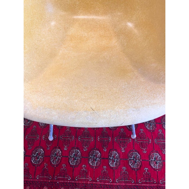 Yellow A Pair of Eames for Herman Miller Mid Century Lemon Yellow Fiberglass Shell Chair MCM For Sale - Image 8 of 18