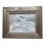 Mid-Century Impressionist Winter Landscape Painting of Swans in Frame For Sale