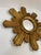 1950s Italian 14.5" Giltwood Sunburst Wall Mirror For Sale - Image 4 of 18