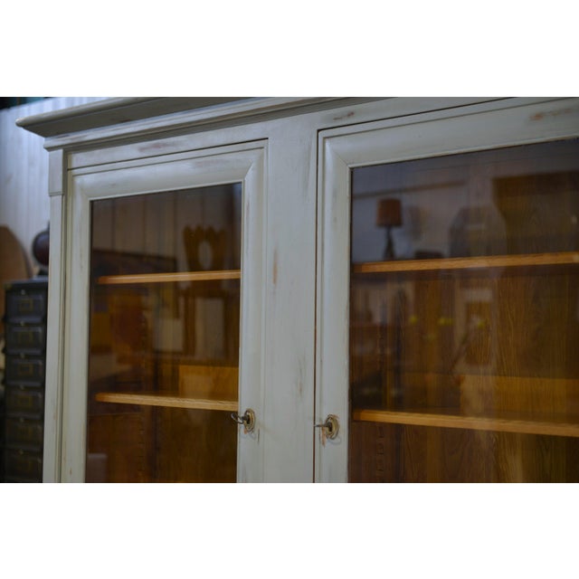 Patinated Two-Part Buffet by Crozatier, 1980s For Sale - Image 4 of 14