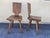 1960s Brutalist Oak Chalet Chairs in the Style of Pierre Chapo, 1960s, Set of 2 For Sale - Image 5 of 5