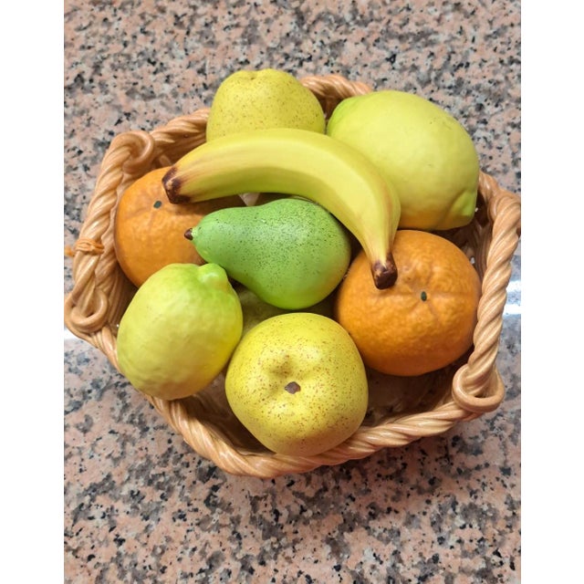 Green Manises Ceramic Fruit Bowl, 1970 For Sale - Image 8 of 11