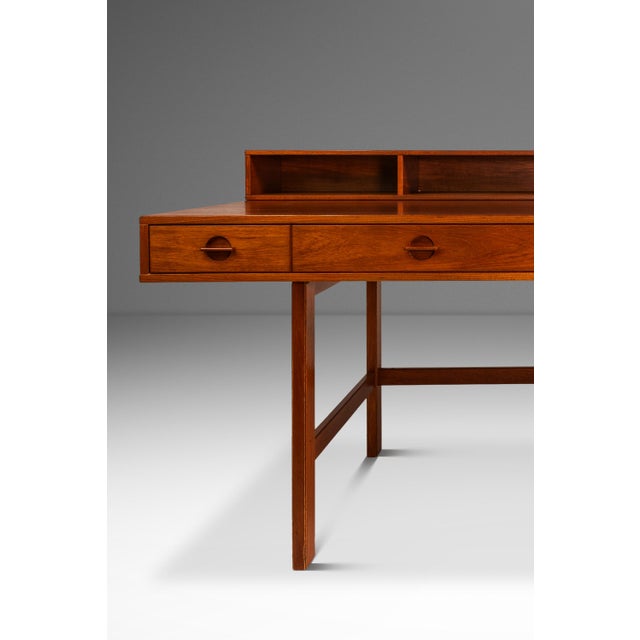 Danish Mid-Century Modern Flip-Top Executive Desk in Teak by Peter Løvig Nielsen, Denmark, C. 1960s For Sale - Image 14 of 18