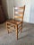 Mid 20th Century Mid 20th Century Set of 5 Vintage Shaker Style Slatted Ladder Back Rush Seat Dining Chairs For Sale - Image 5 of 9
