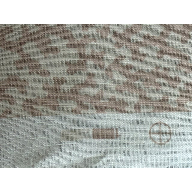 Textile Schumacher X Veere Grenney Folly Fabric Linen 3 1/2 Yards in Temple Pink For Sale - Image 7 of 7