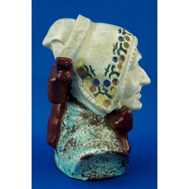 Ceramic 20th Century Ceramic Bust of Fisherman's Wife from Michael Andersen & Son, Denmark For Sale - Image 7 of 18