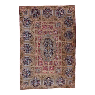 Vintage Persian Lavar Kerman Rug, 11'03 X 16'11 For Sale
