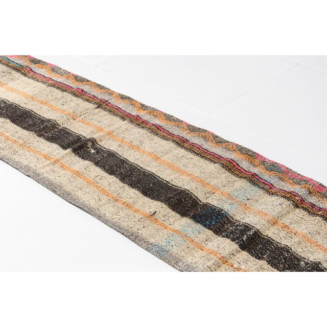 Decorative Vintage Anatolian Kilim Rug For Sale - Image 9 of 11